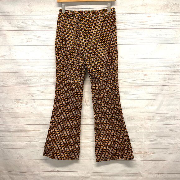 Atsuro Toyama Velveteen Abstract flare pants - Picture 2 of 9